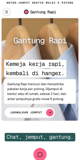 Tampilan template Pita label di ponsel